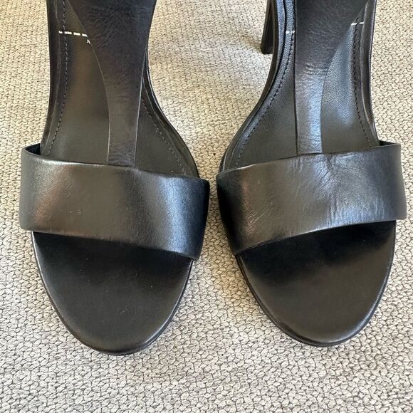 Sigerson Morrison Phoebe T Strap Heeled Sandals Stilettos Black Size 9.5 US - Picture 4 of 7